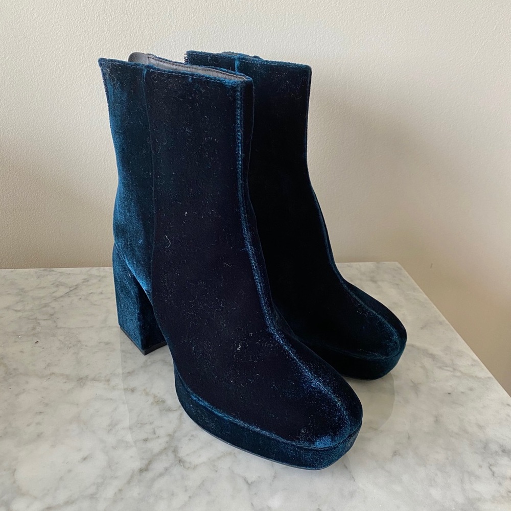 SOLD // Velvet Booties